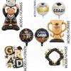 18inch Round Graduation Balloons Standing Balloon Decorative Arrangement Foil Balloon 4D Design Helium Balloon