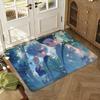 Killua Zoldyck Floor Mat Soft Thickened Absorbent Non-Slip Bedroom Living Room Door Mat Home Decor Flannel Rugs