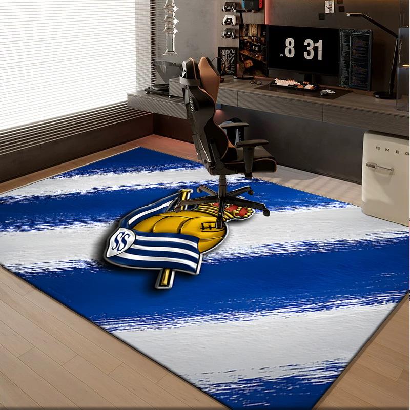 1PC rug Crown And Soccer Ball Sociedad Carpet, Chair Rug,Area Rug for Office Bedroom living rooms bedroom, Doormat decor Christmas fan gifts
