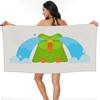 Duolingo Owl Duo Beach Towel Soft Microfiber Quick Dry Absorbent Quick Towels For Pool