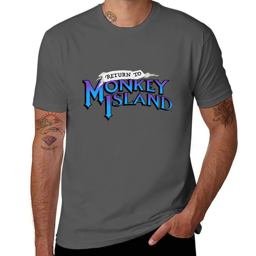 Return To Monkey Island Logo Tshirt Breathable Workout Short Sleeve Top Tshirt