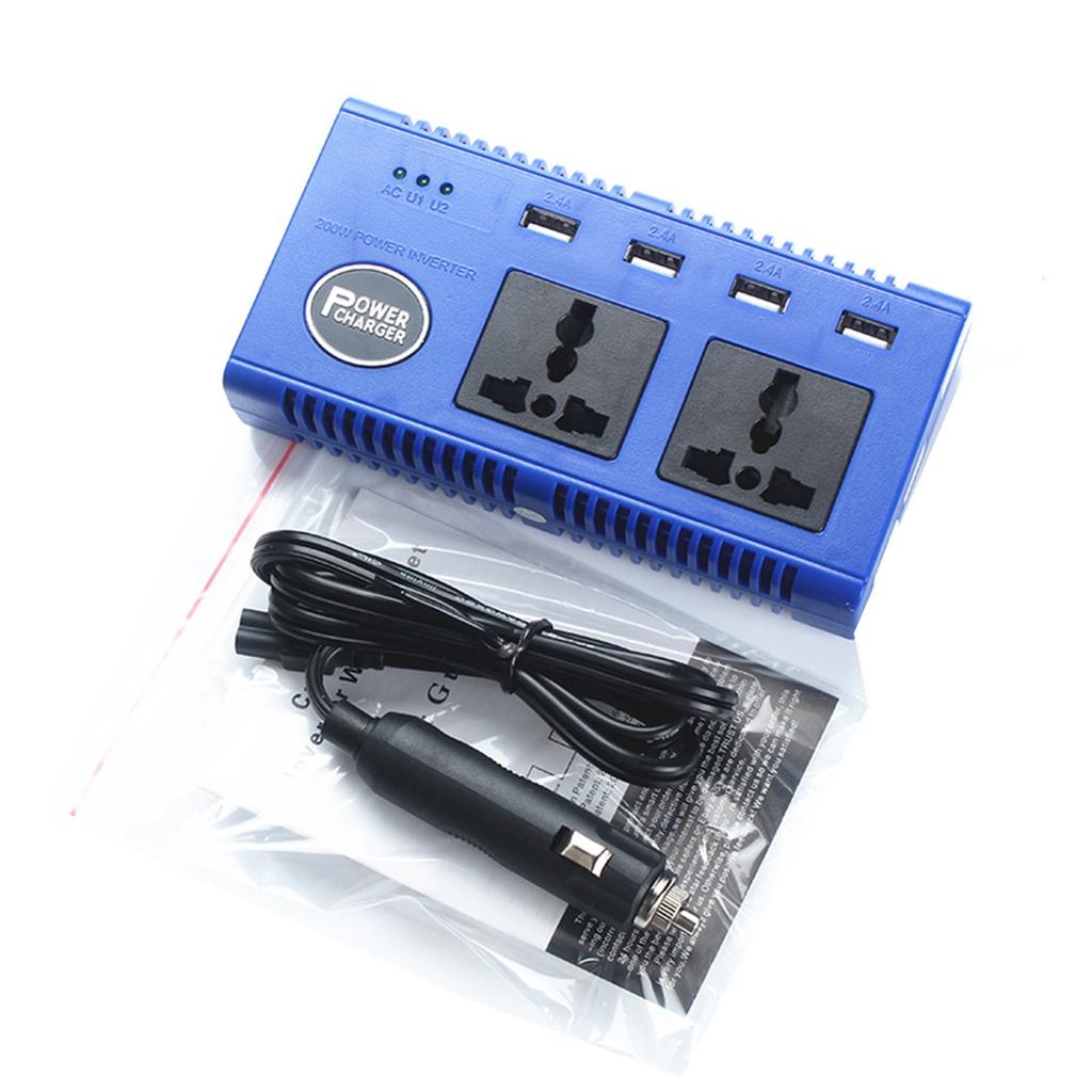 Buy Automobile Town Portable Car Auto Power Inverter 4 Port USB Charger