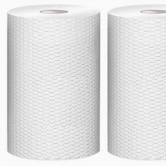 

Нетканые губки для мытья посуды в рулоне: Плотные, одноразовые, двойного назначения для влажного и сухого мытья посуды. 20*20cm [400 sheets]