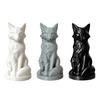 Geometric Faceted Fox Figurine, 3D Printed Sitting Fox Statue, Modern Art Fox Sculpture, Collectable Desktop Ornament for Home Table Shelf Decor