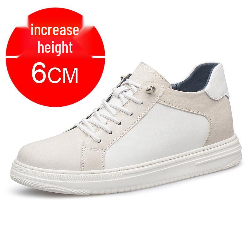 Men s 8CM Invisible Height Boost Sports Shoes, Korean & British Style Casual Sneakers