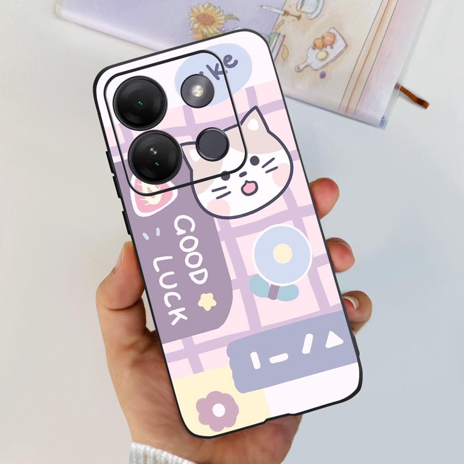 For Infinix Smart 7 HD Case Smart 7HD X6516 2023 Elegant Printing Soft Silicon TPU Slim Phone Back Cover