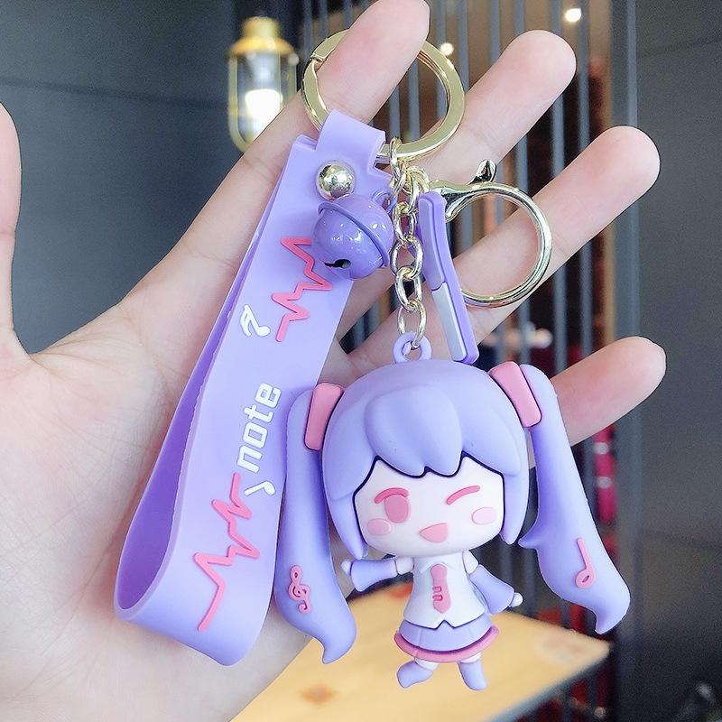 Hatsune Miku Keychain Anime Figure Pendant Keybuckle