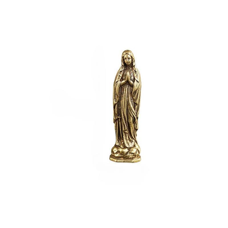 1 ks Vintage figurky Panny Marie Klíčenky Přívěsky Mosaz Svatá Matka Náboženství Víra Buddha