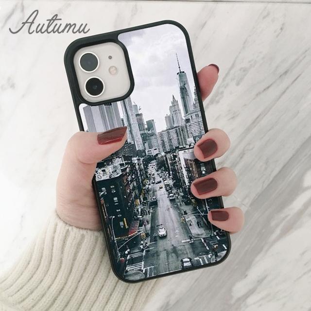 New York City Phone Case for iPhone 11 12 13 14 Pro Max Mini X XR XS SE 2020 5 6S 7 8 Plus Samsung Galaxy S21 S22 Cover Shell