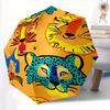 1pc Tiger Print Automatic Folding Umbrella, Portable & Foldable Design with 8 Ribs, Casual Outdoor Accessory Yy250729067