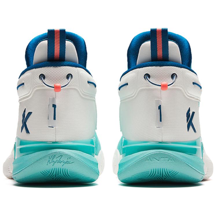New Anta KT9 Cushioning, Wear Resistant Low top Basketball Shoes Men's Blue White 112421101-1