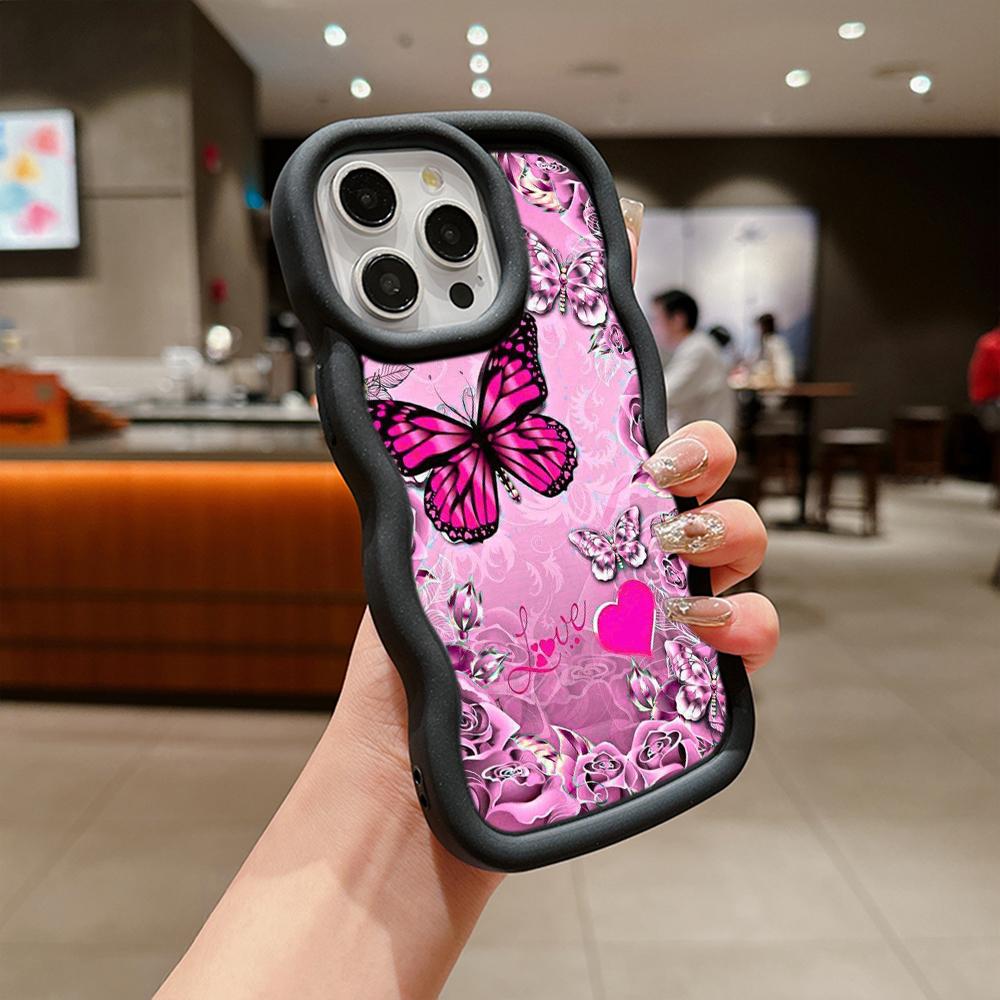 Macaron Soft TPU Phone Case for Xiaomi Poco X3 X5 X6 M6 Pro Redmi 12C 13C Redmi Note 10 11 12 13 Pro 10s 11s 12s Cover Ae65 Butterfly Flower Art Cute