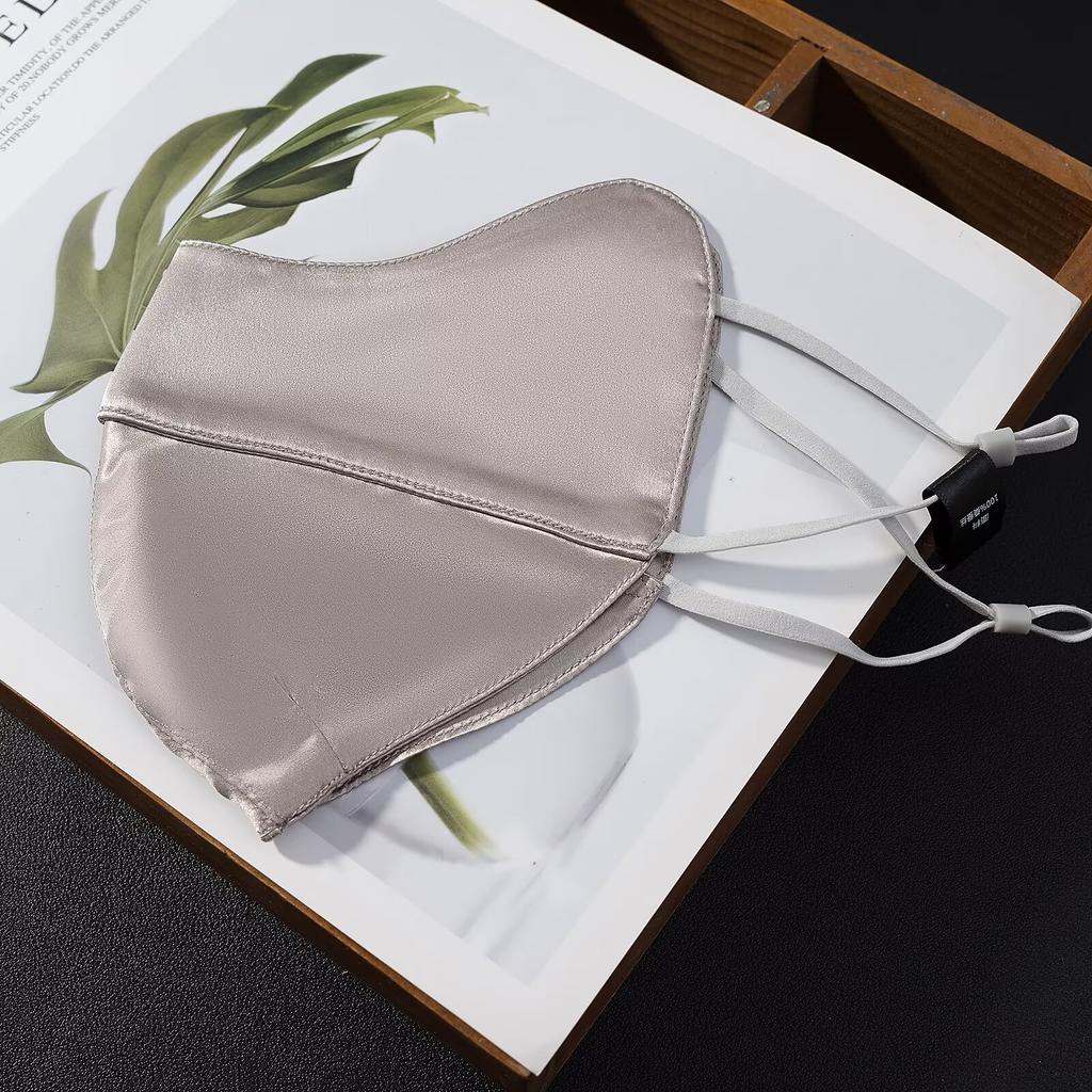 MYST&ZA Women's Clothing 2026 Summer New Fashion Mulberry  Sunscreen Breathable Sunshade Face Mask