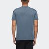 Adidas Sports Style Round Neck Short Sleeve T-Shirt Men Tops Trace-Blue FM9350