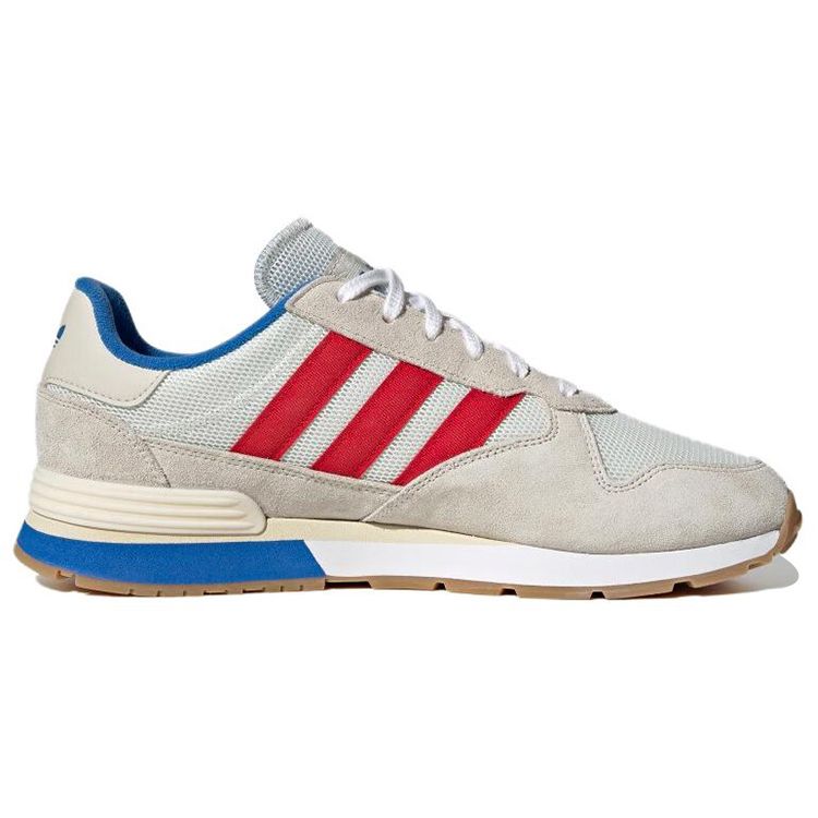 Adidas Originals Treziod 2.0 Retro Comfortable Stylish Fabric Synthetic Leather Durable Low-Top Casual Running Shoes Unisex Sneaker Beige Red HP3121