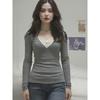 Women S Slim Fit Lace Spliced Long Sleeve T Shirt Autumn Winter Base Layer