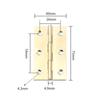 Pure Brass Miniature Hinges Brass Hinges Copper Mini Hinge