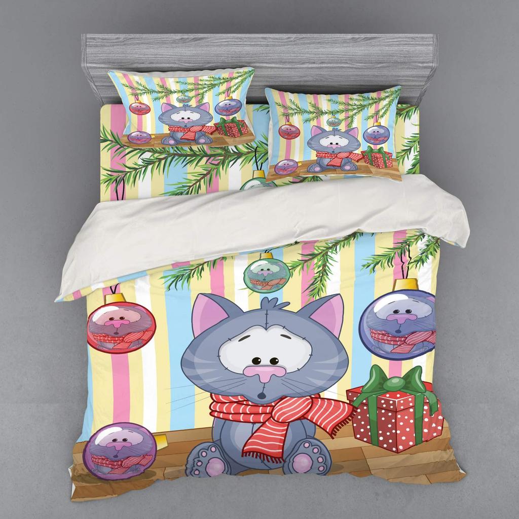 Gifts Duvet Cover Sets For Kids Queen Size Quilt Covers Lightweight Down Bedroom Decor 2 Pillowcases 1 Duvet Cover No Comforter