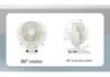 25th Anniversary Portable USB Wall Clip Fan: Rechargeable and Compact Circulation Fan