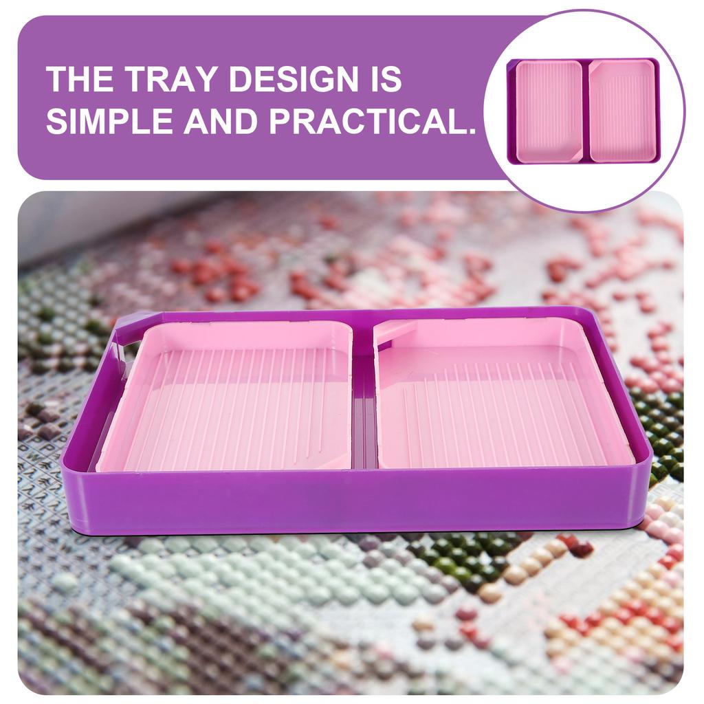 1Set Funnel Kit Rhinestone Sorting Tray Bead Storage Container for DIY Diamond Art Accessories