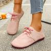 Women's Shoes 2025 Autumn New Fashion Casual Soft Walking Shoes Trend Retro Women's Lace-up Flat Shoes Zapatillas De Deporte