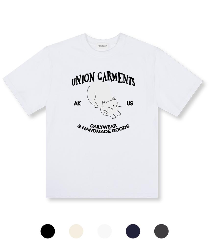 UNION GARMENTS Dailywear Cat Oversized Short Sleeve T-Shirt 5 Colors