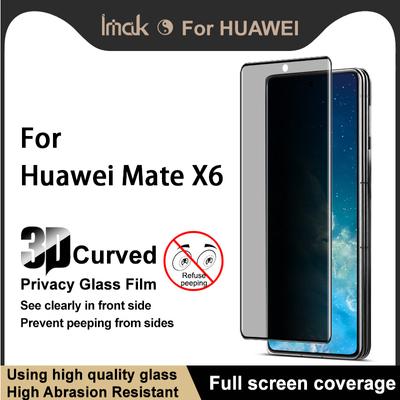 For Huawei Mate X6 Glass IMAK 3D Curved Privacy Tempered Glass Full Screen Coverage Film