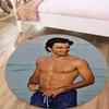 Carlos Sainz Round Area Rug,Carpet Rug for Living Room Bedroom Sofa Playroom Decor,Non-slip Floor Mat45