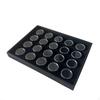 Jewelry Display Tray with Circular Holders Professional Gemstone MultiCompartment for
