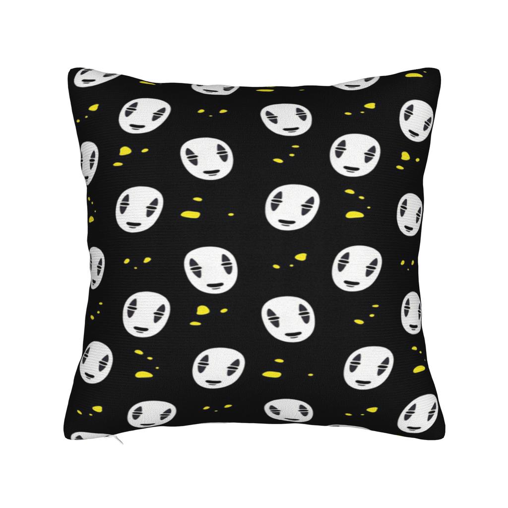 No-Face Kaonashi Pillowcases Novelty Pillow Case For Sofa Couch Bed Living Room Graphic Pillow Cover