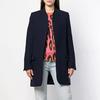 Women's Slim Woolen Coat Stand Up Collar European American Style 2020