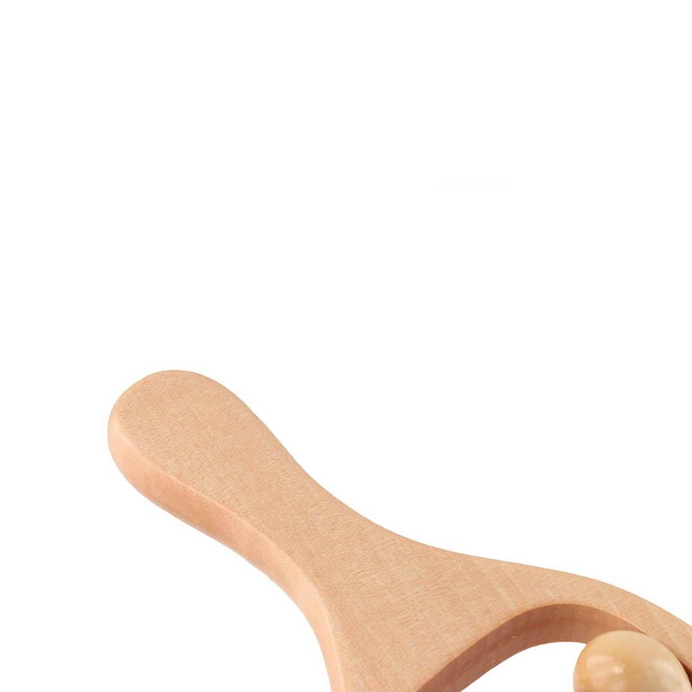 Household Wooden Massage Roller Manual Trigger Point Massager Muscle Roller Sticks  Wheel Shaft