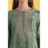 Kurta Dritta in Shantung Ricamato Verde Chiaro W for Woman (A te: XL)-W12309-217974