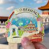 Palace Museum Beijing Sand Magnet: Chinese-Style Scenic Souvenir.