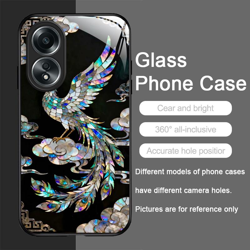 Stylish Tiger Dragon Marble Texture Printed Tempered Glass Phone Case for OPPO Realme 14 13 12 11 Pro+ GT Neo 3 2 X7 Pro Cover