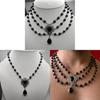 Collana Fantasy Gotica Vittoriana Medievale Con Ciondolo Geometrico Per Donne