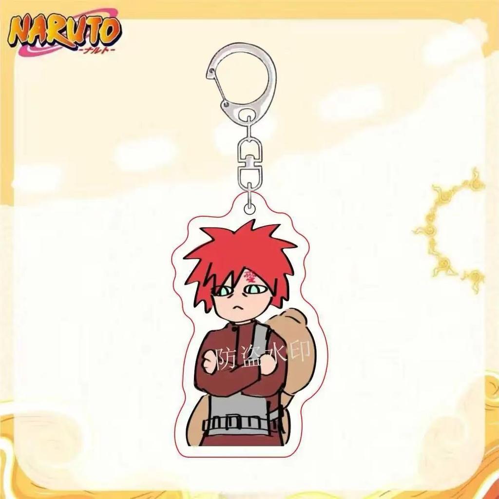 Anime Naruto Acrylic Keychain Accessaries Uzumaki Naruto Cartoon Keyring