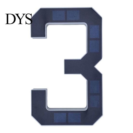 Outdoor House Number Light Solar Address Sign, LED Lighted for Waterproof Sign Outdoor, Auto On/Off, Garden Door Decoration Warm