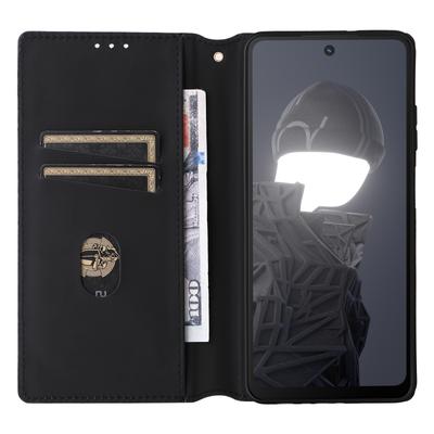 For HMD Fusion 5G Wallet Case Rhombus Imprinted Leather Phone Cover