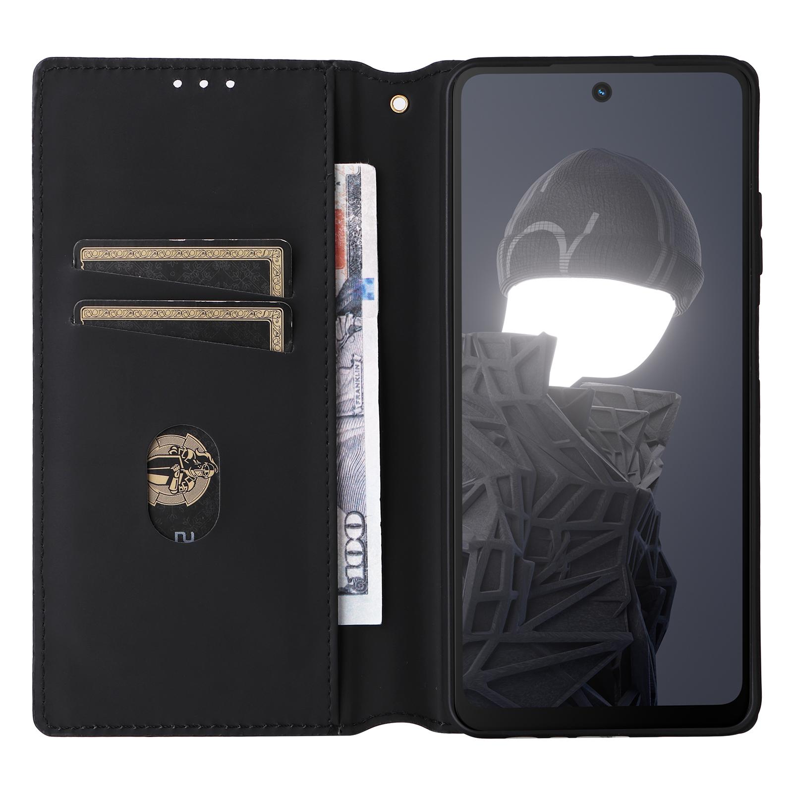 

Шкіряний чохол для телефону HMD Fusion 5G Wallet Case Rhombus Printed Black