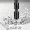 Professional Drill Bits,3-12 Black Masonry Drill Bits Ceramic Tile Drill Bits Carbide Tip for Glass Brick Tile Concrete Plastic Wood Brick Triangle