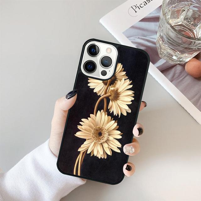 Beautiful Flowers Daisy Printed Phone Case Cover For iPhone 17 Air 15 16 14 13 12 Pro Max 11 Pro Max Plus Coque
