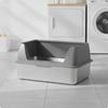 Low-Entry Stainless Steel Litter Box Easy To Clean Cat with Scoop