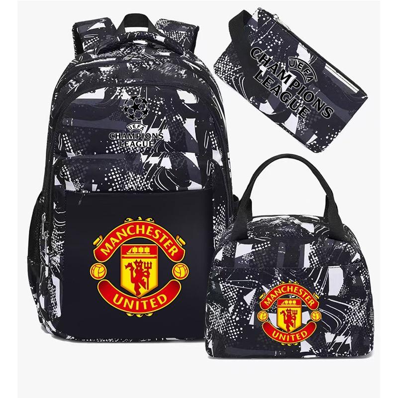 3-teiliges Schulrucksack-Set für Schüler Große Kapazität Oxford-Stoff Schultasche mit Schultergurt und Federmäppchen