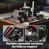 MOULD KING 10037 Technical Car Building Block The American Truck Model Set Assembly Car Brick Toys Kids Christmas Gift