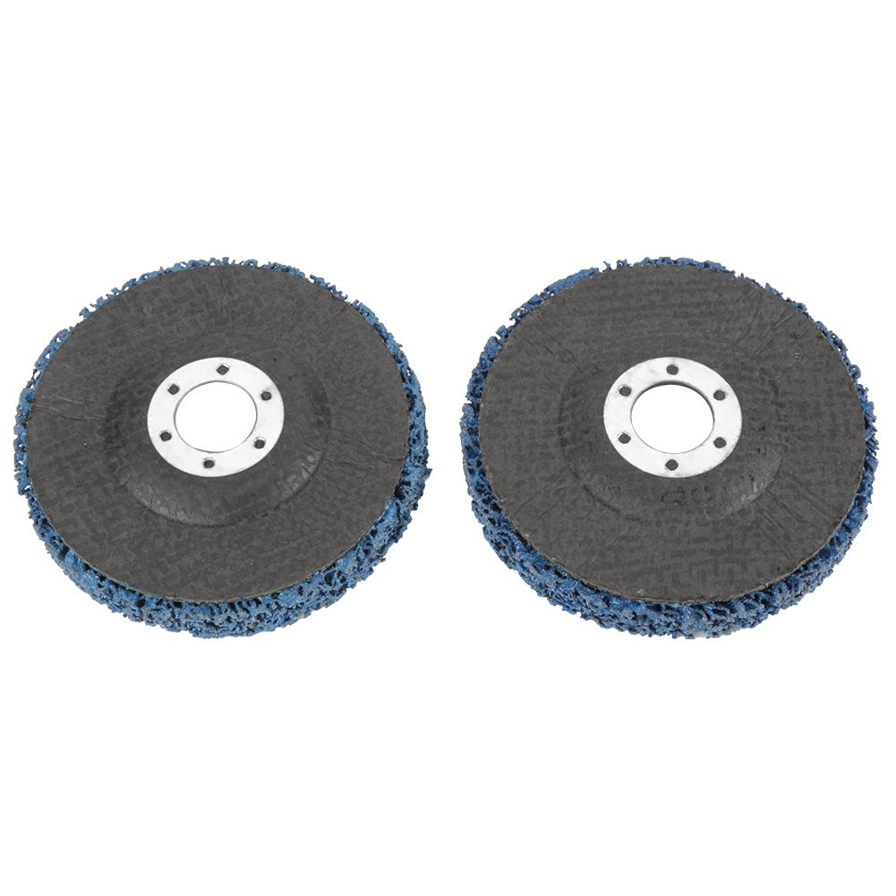 2Pcs 115mm Blue Poly Strip Wheel Disc Paint Rust Removal Tool for Angel Grinders