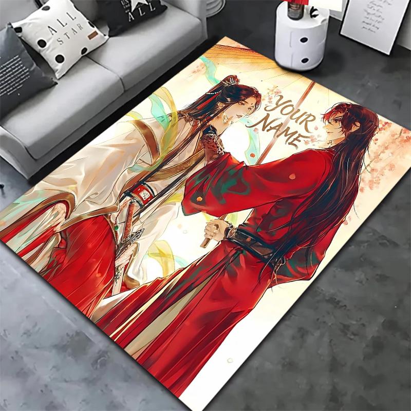 Cherry Blossom Romance Custom Name Carpet Rug For Living Room Bedroom Home Sofa Decoration Kids Play Nonslip Floor Mat