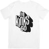 The Kinks 60-talls Musikk Unisex Passform for Menn & Kvinner Kvalitets Bomulls T-skjorte Hvit.
