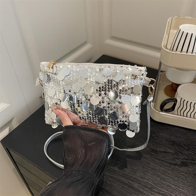 Casual Sequin Design Women Square Shoulder Bags Lightweight Portable Ladies Crossbody Bag Party Female Evening Clutch Purse