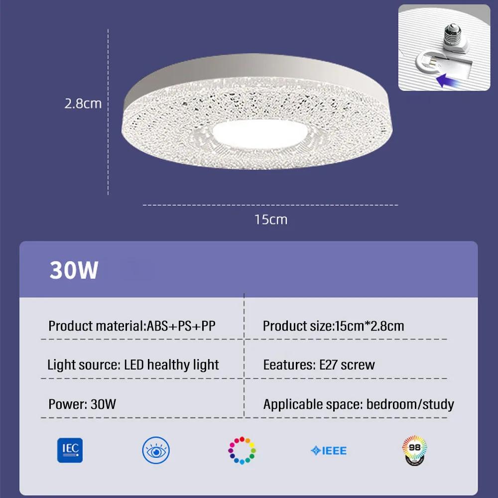 

3Color E27 Screw Bulb Led Crystal Lamp Super Bright Home Living Room Eye Protection Energy-saving Lamp Bedroom Lighting Decorate